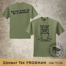 Military Tee FROGMAN (OD Green) - TTC204